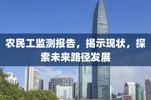 农民工监测报告，揭示现状，探索未来路径发展