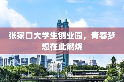 张家口大学生创业园，青春梦想在此燃烧