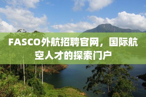 FASCO外航招聘官网，国际航空人才的探索门户