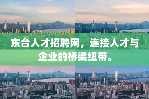 东台人才招聘网，连接人才与企业的桥梁纽带。