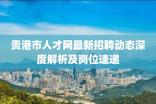 贵港市人才网最新招聘动态深度解析及岗位速递