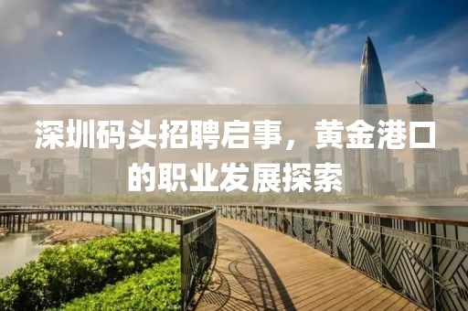 深圳码头招聘启事，黄金港口的职业发展探索