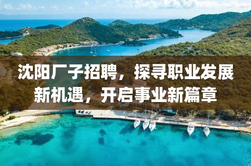 沈阳厂子招聘，探寻职业发展新机遇，开启事业新篇章