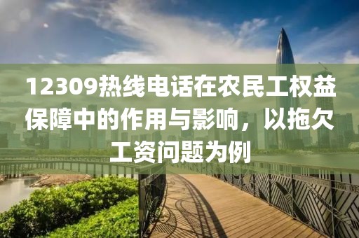 12309热线电话在农民工权益保障中的作用与影响，以拖欠工资问题为例