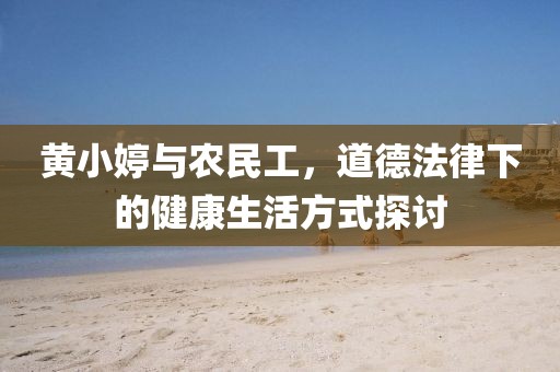 黄小婷与农民工，道德法律下的健康生活方式探讨